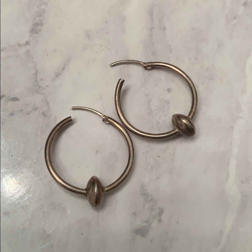 Silver earrings. NWOT